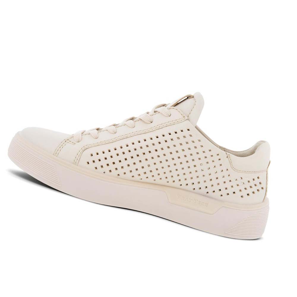 Women's Ecco Street Tray W Laced Sneakers White | Canada 263PJJ